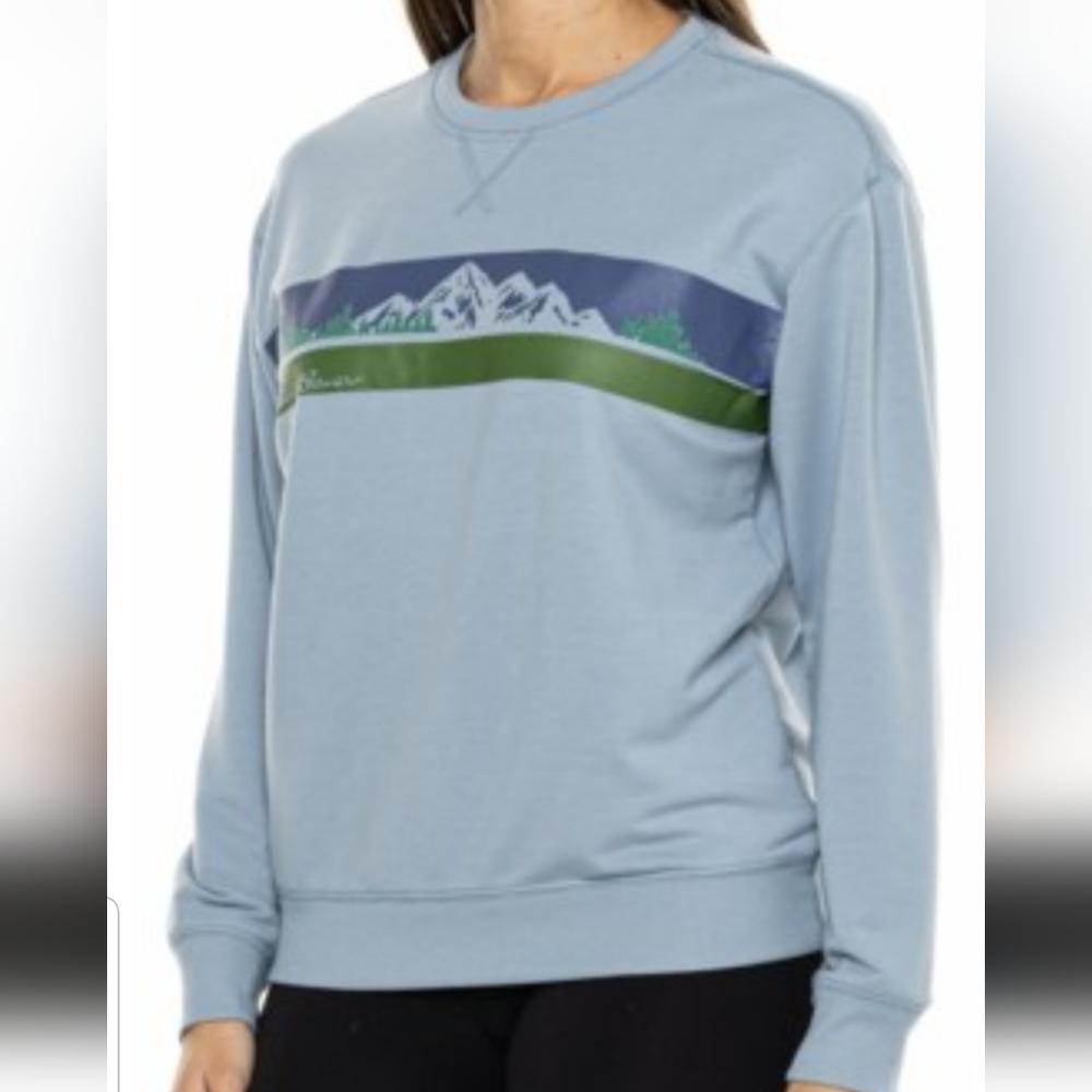 Eddie Bauer Walking Friends Sweatshirt XS Bust 39 NWT